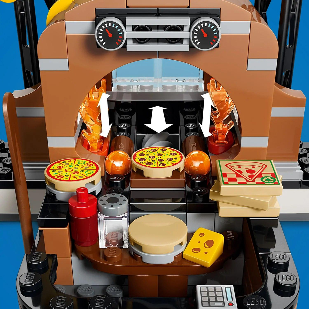 Конструктор Лего Сити Опыт доставки пиццы на автомобилях 60496 | LEGO City Pizza Delivery Experience 494 детали | 6+