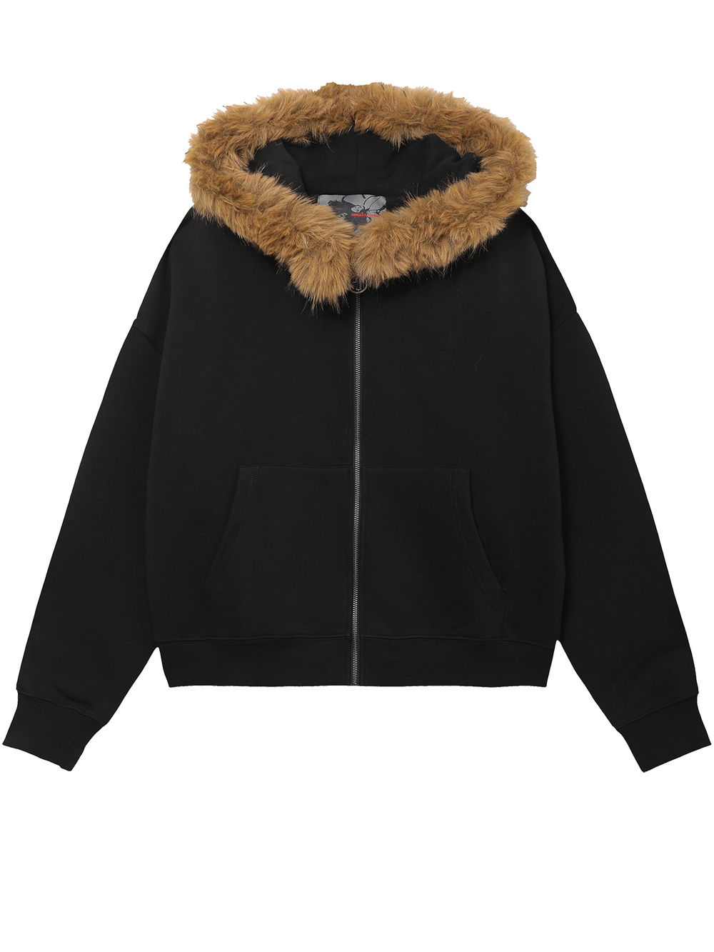Толстовка С Капюшоном На Молнии Fur Trim Hoodie