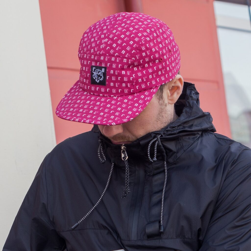 Кепка НПОГП 5panel ГП Принт Красный
