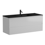 Тумба подвесная под раковину Sancos Cento, белый глянец 1190х450х500, арт. CN120-1W