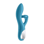 Нереалистичный вибратор Satisfyer Embrace me бирюзовый 21,2 см
