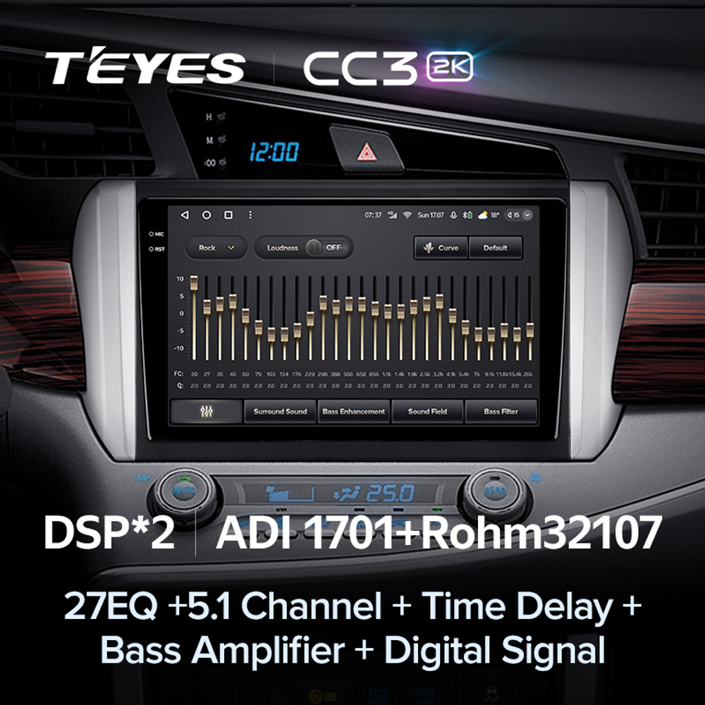 Teyes CC3 2K 9"для Toyota Innova 2016+