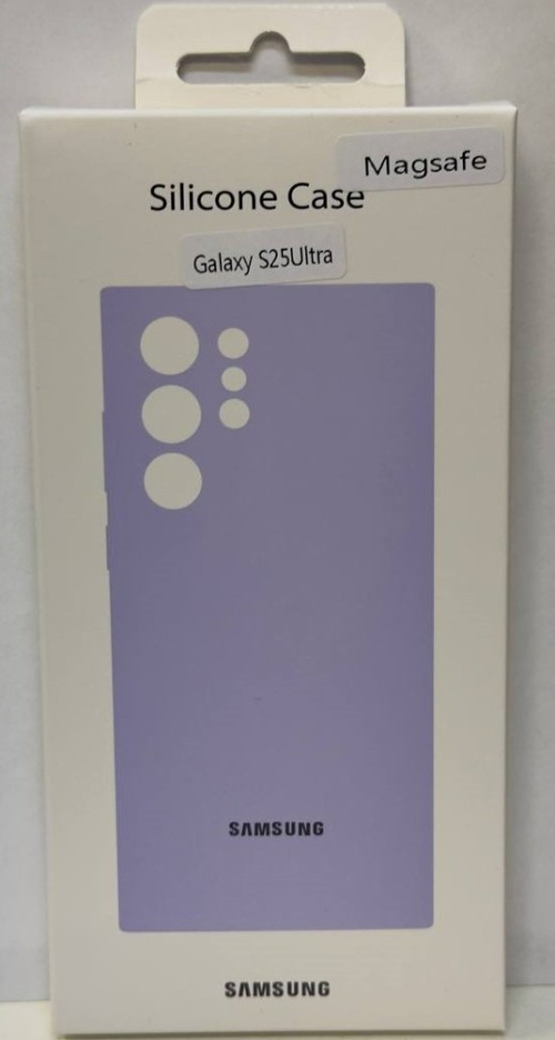 Накладка для Samsung Galaxy S25 Ultra MagSafe Silicone Case лиловый