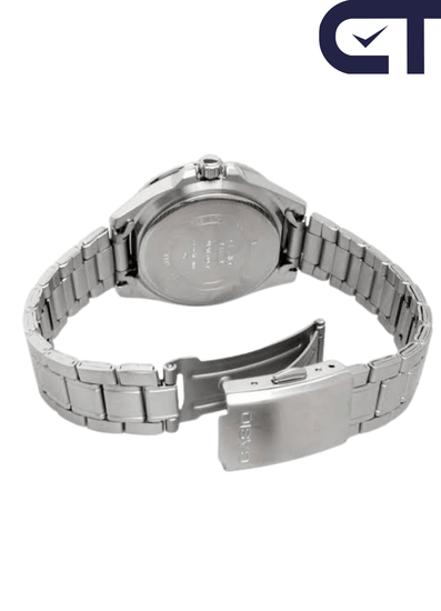 CASIO MDV-10D-1A3 — спортивные часы с чёрным циферблатом и безелем «Pepsi»