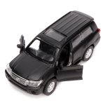 Модель ин. мет. "Toyota Land Cruiser матовый" 12,5см, черный CRUISER-BE (Технопарк)