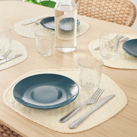 Салфетка для сервировки IKEA PADDFISK (ПАДДФИСК), Пальмовые листья, Бежевый, 37х35 см