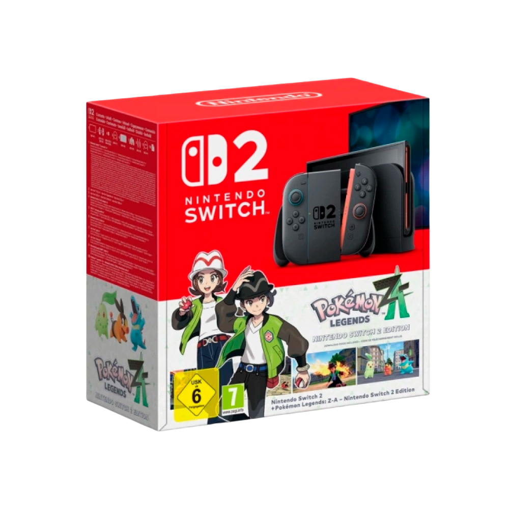 Портативная игровая консоль Nintendo Switch 2 + Pokemon, Gray (Серый)
