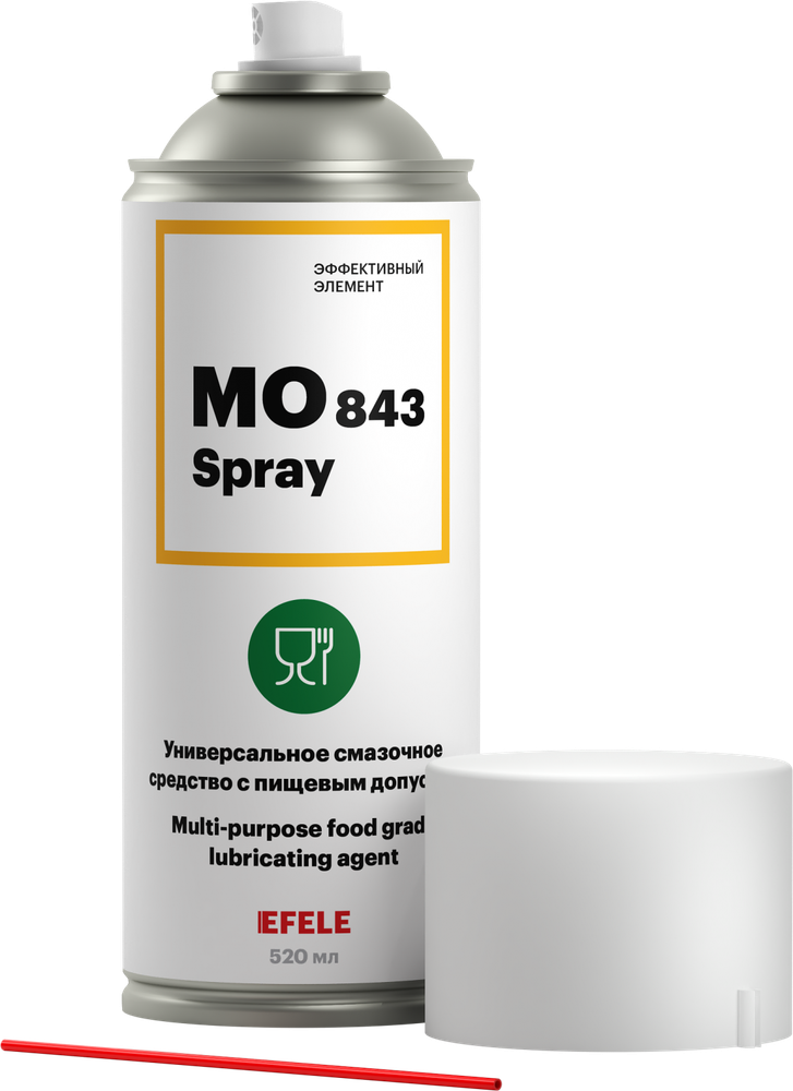 Универсальное масло EFELE MO-843 SPRAY с пищевым допуском NSF 3H и H1, 520 мл