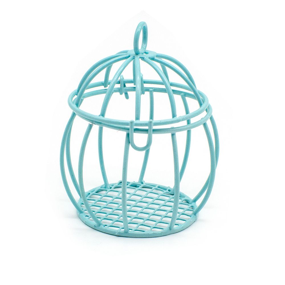 Миниатюра кукольная: Клетка (5,0х7,0), металл, бирюзовый Y-5070/2