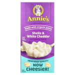 Annie's Homegrown, Ракушки и белый чеддер, Макароны с сыром, 6 унций (170 г)