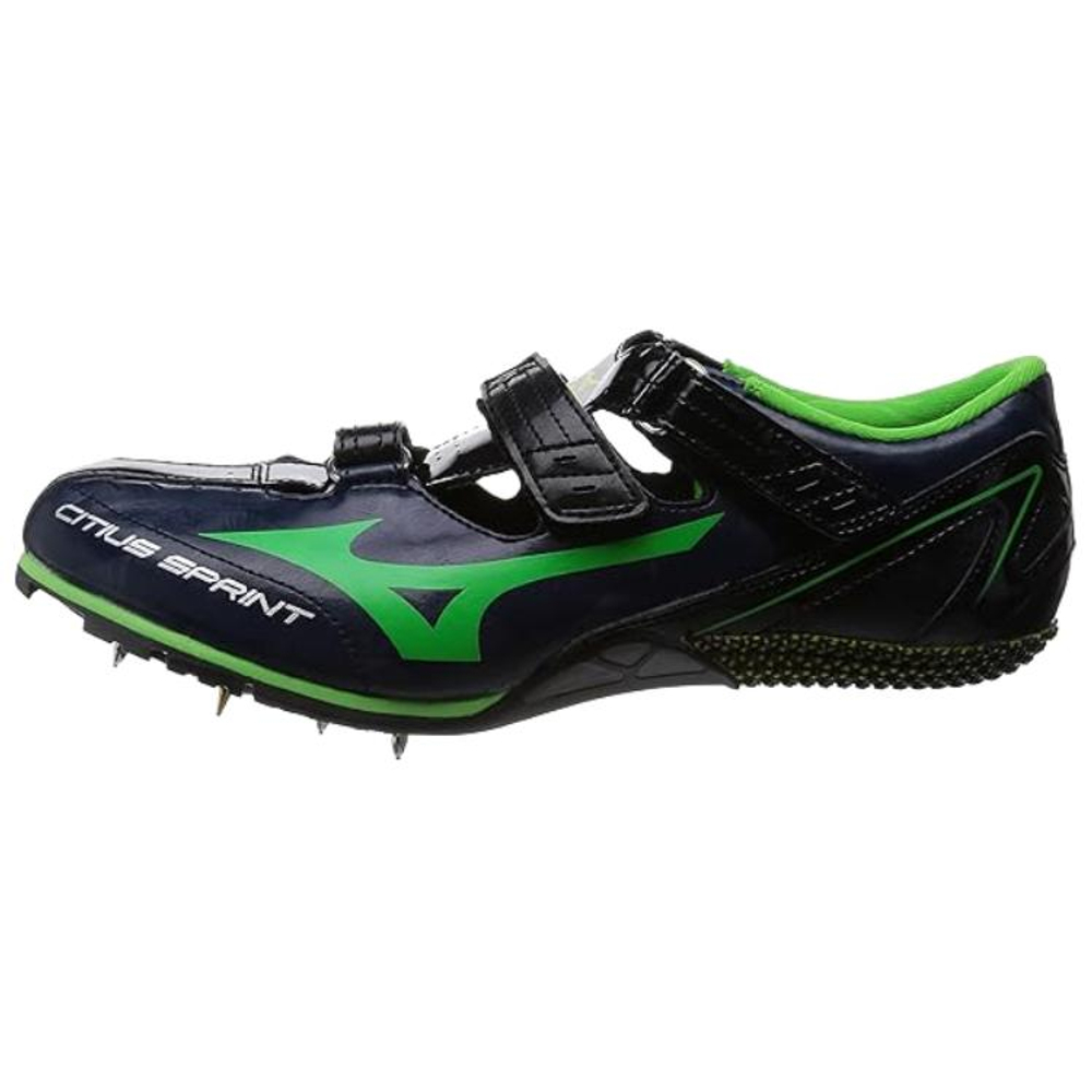 Mizuno Citius Sprint Black Green Track And Field Shoes Men"s