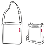 Сумка shoulderbag s twist silver