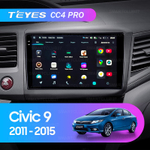 Teyes CC4 Pro 9" для Honda Civic 9 2011-2015