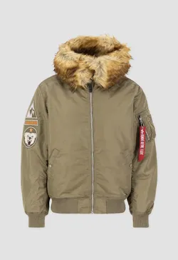Куртка утепленная мужская ALPHA INDUSTRIES MA-1 Hooded Arctic