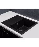 Кухонная мойка Kuppersberg MODENA 1B1D BLACK METALLIC фото 2