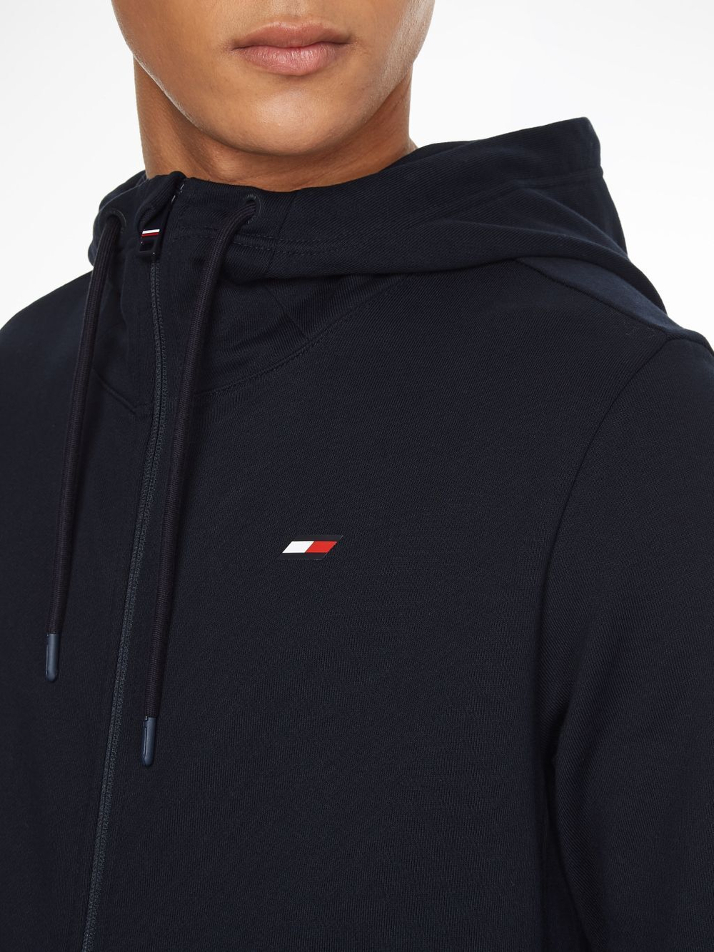 Мужская кофта теннисная Tommy Hilfiger Essentials FZ Hoody - desert sky