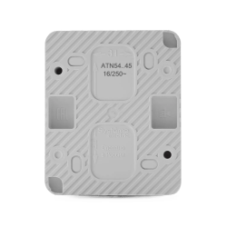 ATLASDESIGN PROFI IP54 О/У РОЗЕТКА с заземлением со шторками, 16А, БЕЛЫЙ