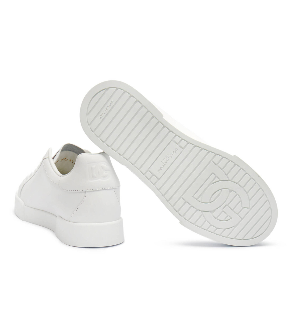 Кожаные кроссовки Dolce & Gabbana - белый(CK2277 AV066)