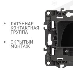 12-6003-05 ЭРА Вывод кабеля, Эра12, антрацит | Эра 12