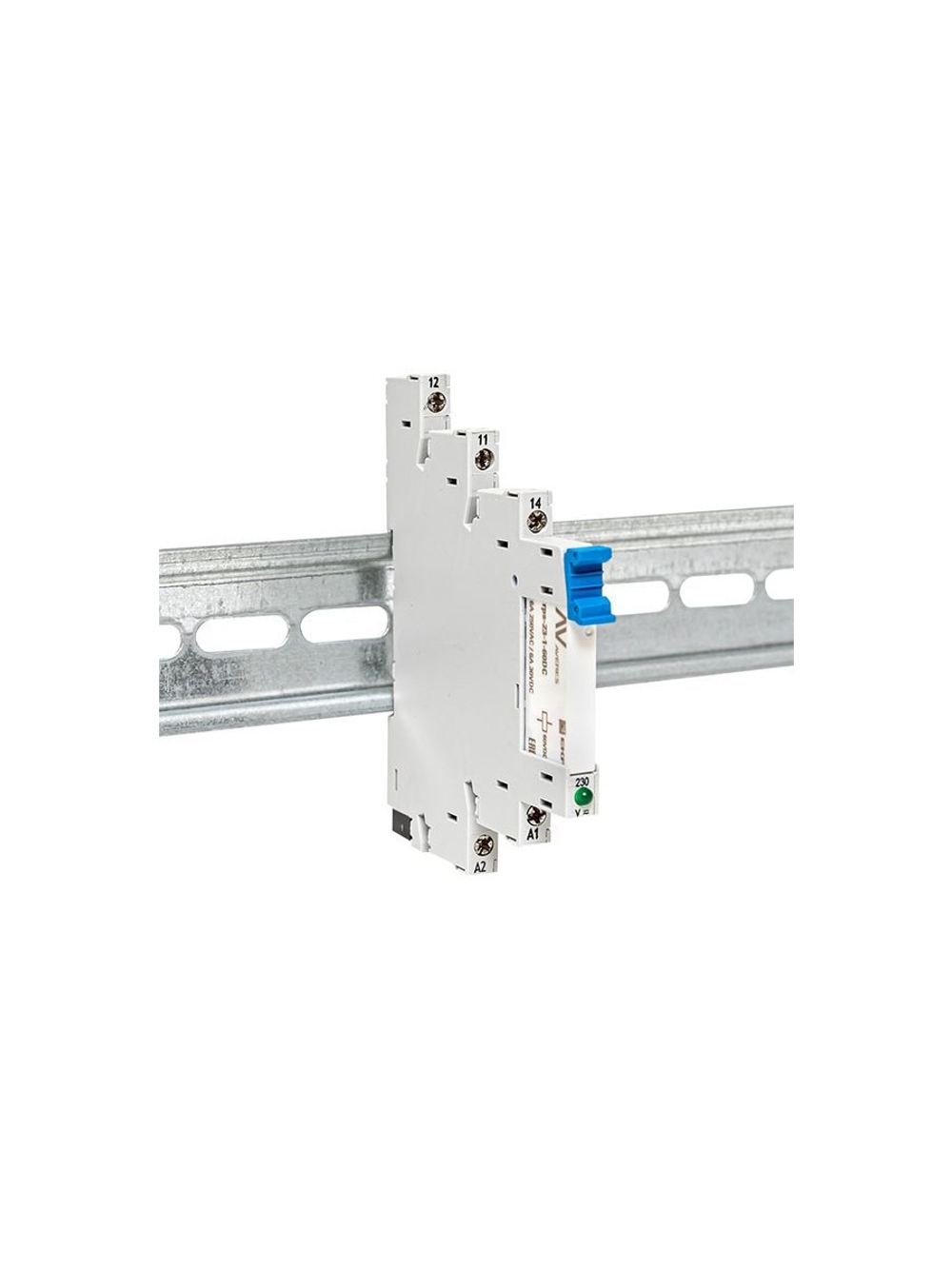 Реле промежуточное РП slim 23/1 6А 230В AC с розеткой в сборе EKF rps-23-1-60-rms230AC