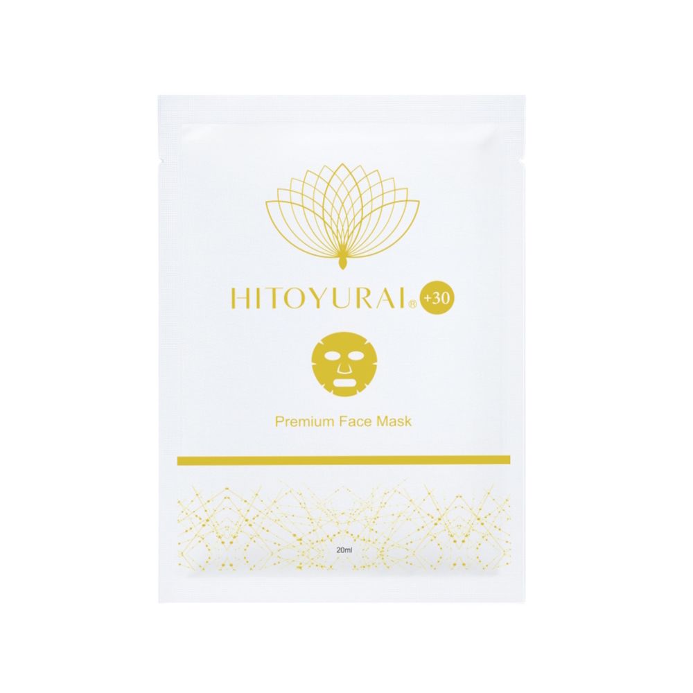 Омолаживающая маска с фуллеренами и пептидами HITOYURAI +30 Premium Face Mask