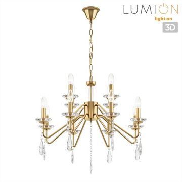 Люстры на цепи 12*Е14 8319/12 шампань/прозрачный SEVERINA Lumion