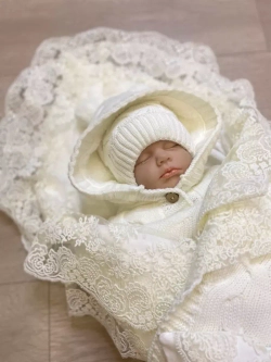 Конверт на выписку для новорожденных зимний