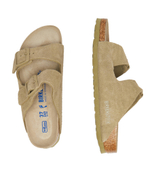 Кожаные шлепанцы arizona Birkenstock - хаки(1019088)