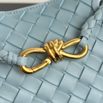 Сумка Bottega Veneta Andiamo Mini — голубая — фото 7