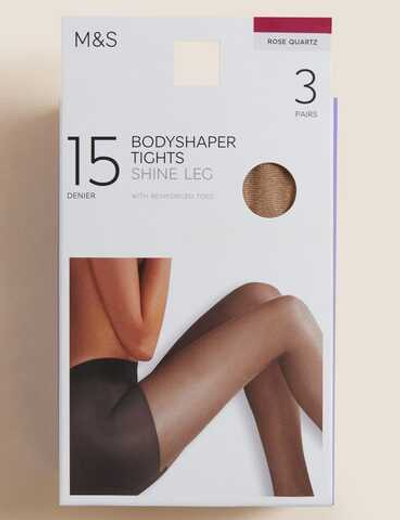 Набор из 3 корректирующих колготок плотностью 15 ден. - Marks & Spencer