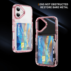 Прозрачный чехол Lumen Case с подставкой 2‑в‑1 и отделением для карт: iPhone 17