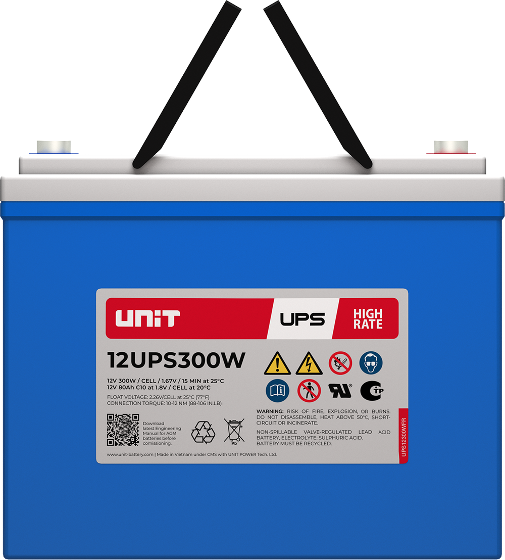 Аккумулятор UNIT 12UPS300W - AGM ( 12В / 80Ач )