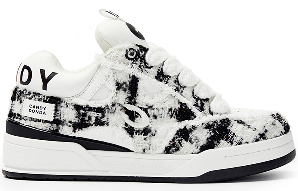 CANDYDONDA Chanel Inspired Stylish Skateboarding Shoes Unisex Black
