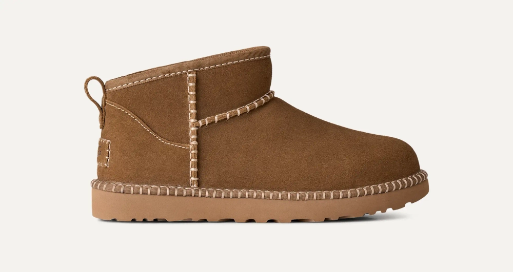 UGG Угги Ultra Mini Botanic, каштановый