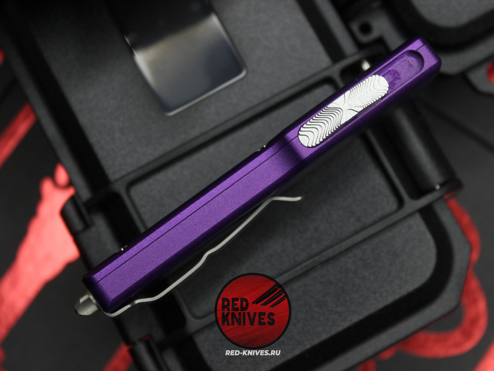 Нож Microtech UTX-70 A+++ Purple Standard S/E - клинок апокалиптик