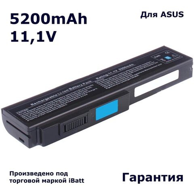 Аккумулятор iBatt 5200mAh для ноутбука Asus A32-M50, A32-H36