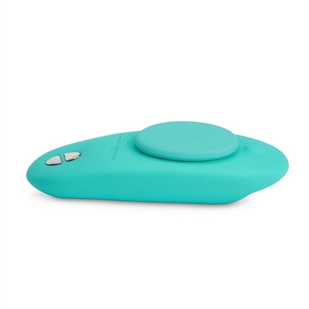 Аквамариновый вибратор 9,2см в трусики We-Vibe Moxie+ Wearable Clitoral Vibrator Aqua SNXM2SG5