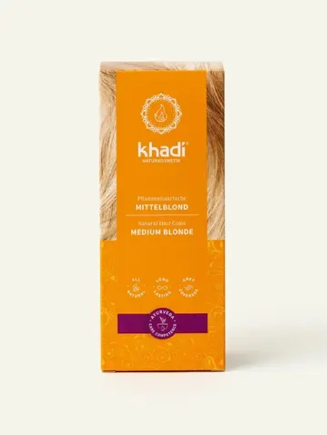 СРЕДНИЙ БЛОНД натуральная краска для волос Khadi Naturprodukte, 100 гр