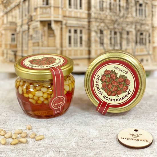 Варенье кедровое с орешками  "Сладкий комплимент", 95мл
