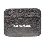 Balenciaga Cow Leather Card Holder, Card Holder Women"s Black