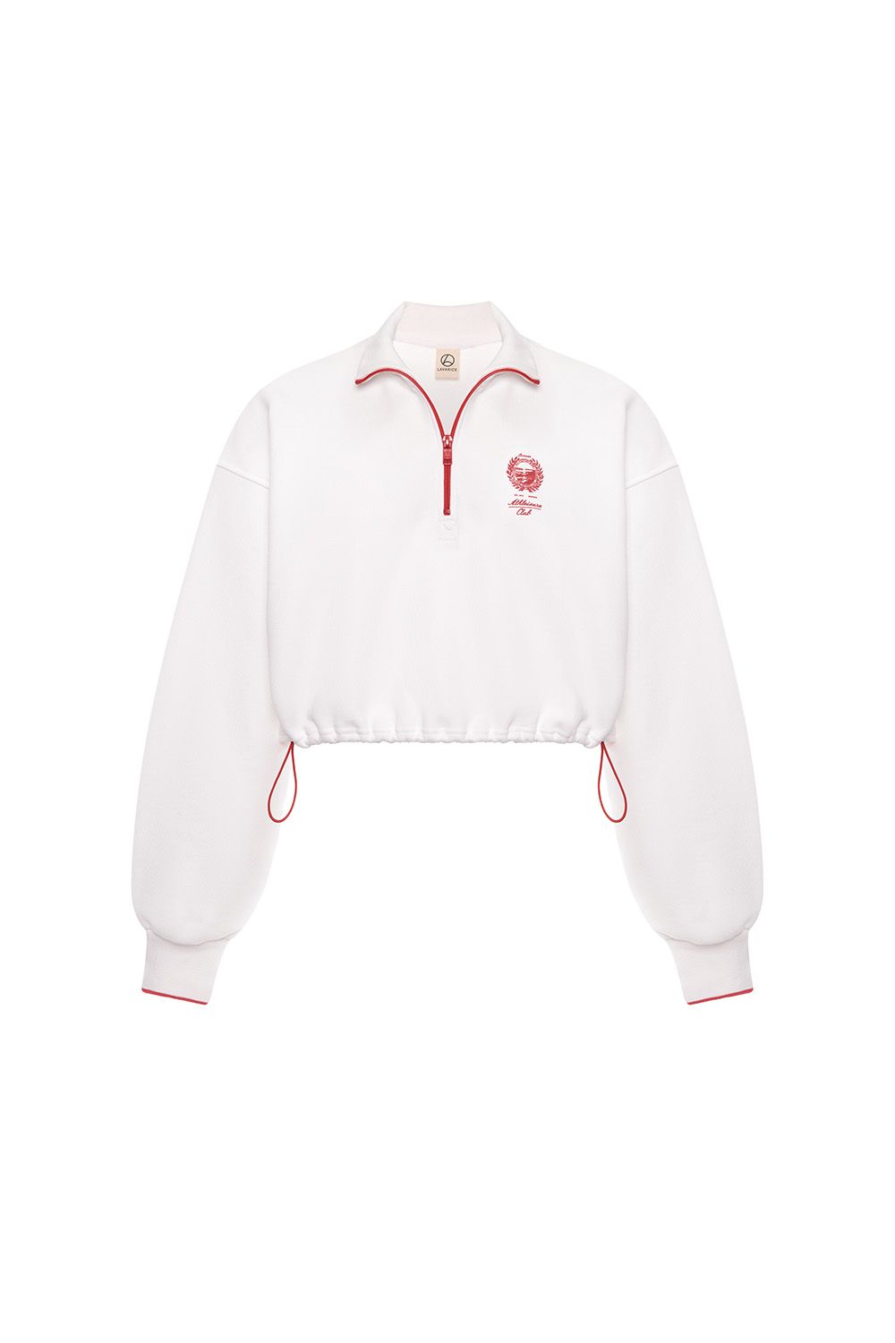 Укороченная толстовка с принтом ATHLEISURE Белый