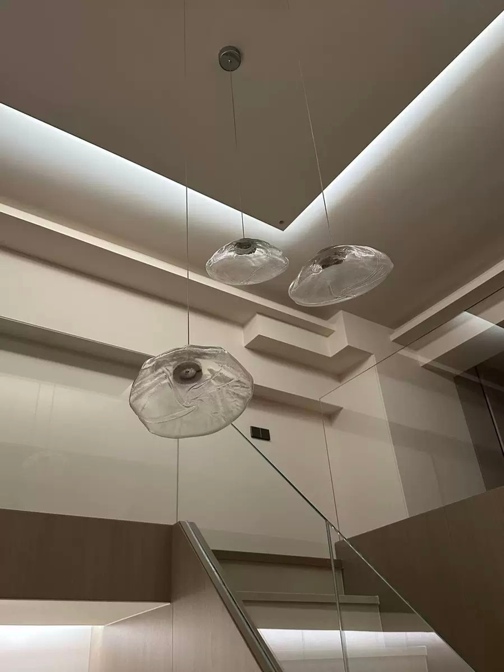 Pendant design lamp 73 by Bocci (Clear)