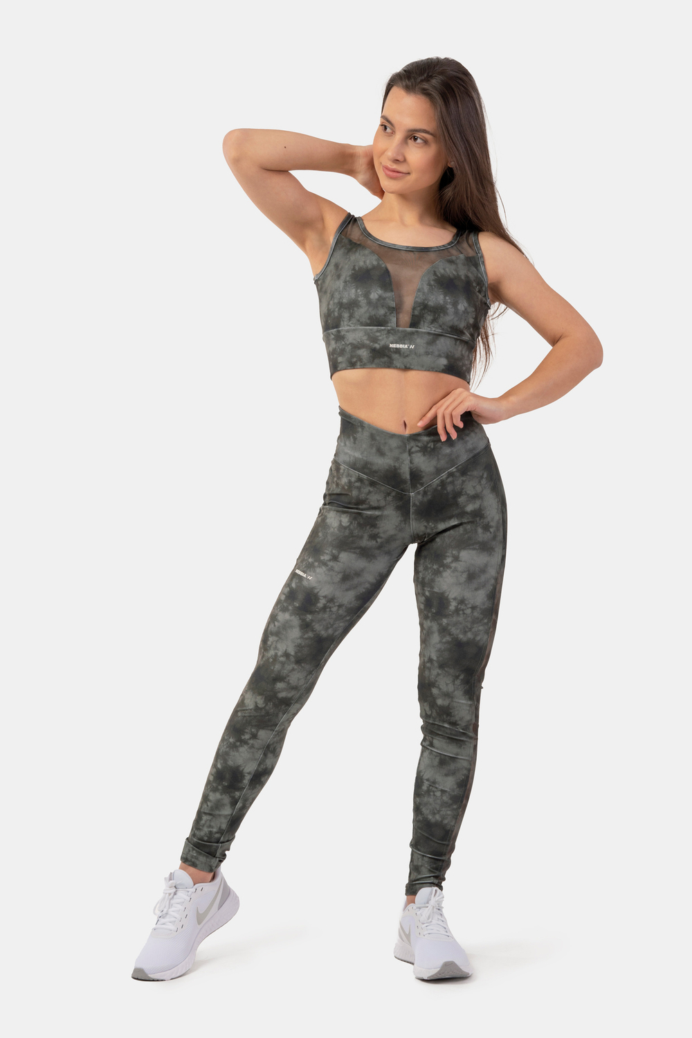 Топ ECO CAMO GREEN MESH SPORTS BRA “BREATHE” 411