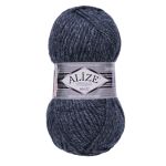 Пряжа Alize (Ализе) Superlana Maxi / уп.5 мот. по 100 г, 100м, 805 темно-синей жаспе A