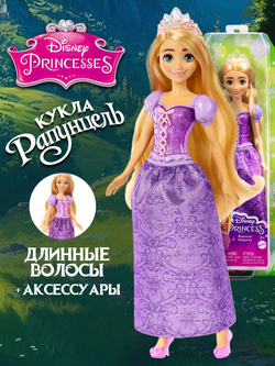 Кукла Disney Рапунцель. Подвижная кукла барби в красивой одежде. Mattel Disney Princess Rapunzel. HLW03