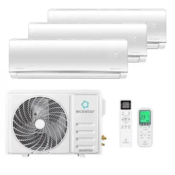 Мультисплит система на 3 комнаты Ecostar KVS-IMR09ST/IN x 3 / KVS-3FM24ST/OUT
