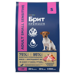 Корм для собак мелких пород Брит BRIT PREMIUM Sensitive Adult Small с индейкой и рисом, 1кг