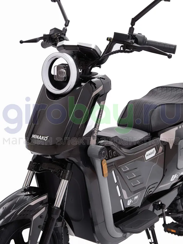 Электроскутер MINAKO U2 PRO 1500W (60V/45Ah) - Чёрный фото №5