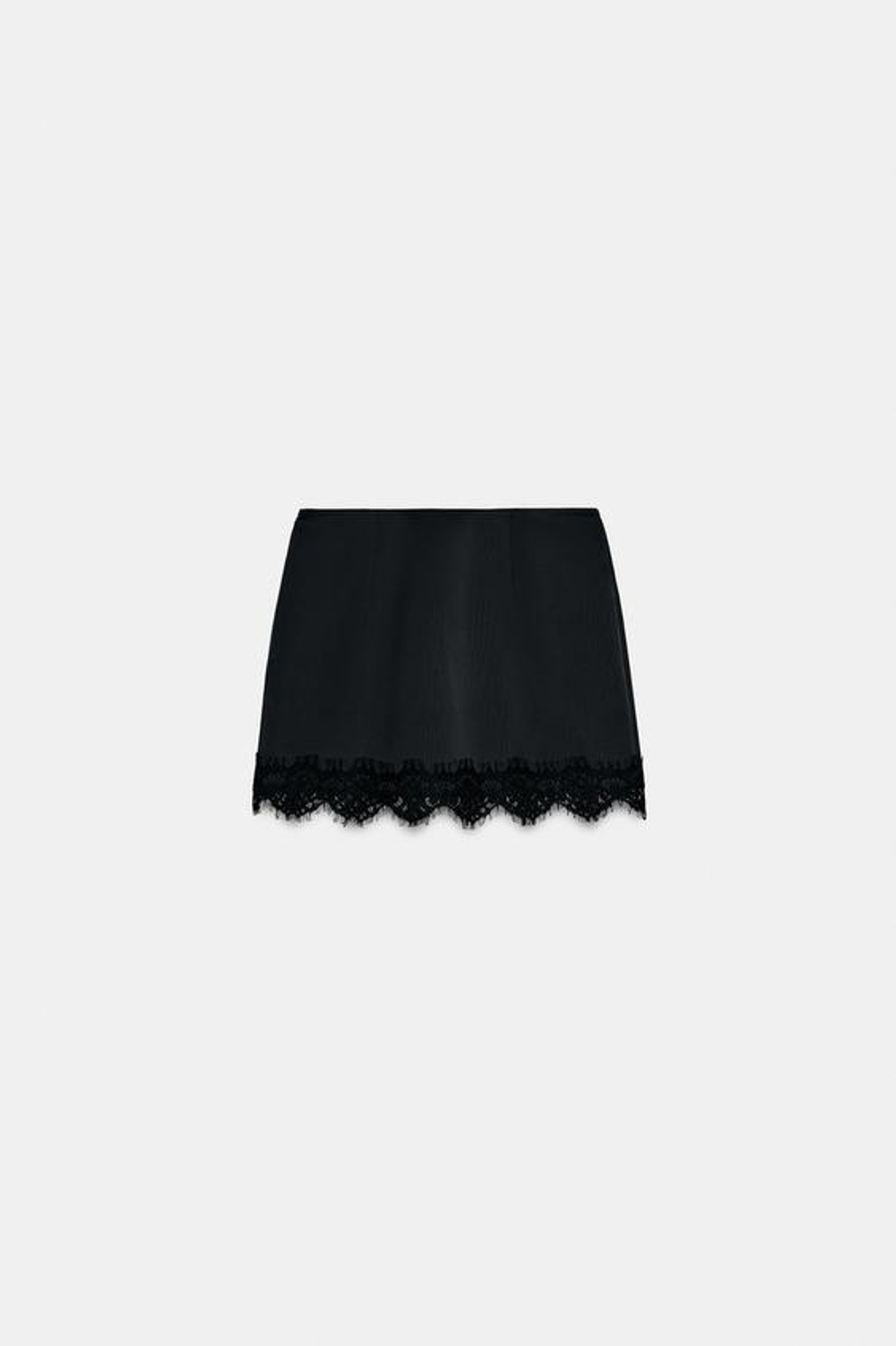 Юбка-шорты с кружевной отделкой - ZARA