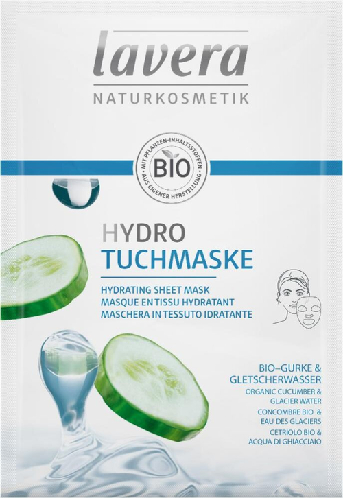 Маска-салфетка Hydro Lavera Naturkosmetik, 21 гр